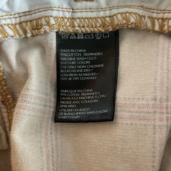 Urban Outfitters BDG Sybale Gold Plaid Corduroy Mini Skirt Size 4 - Picture 8 of 9